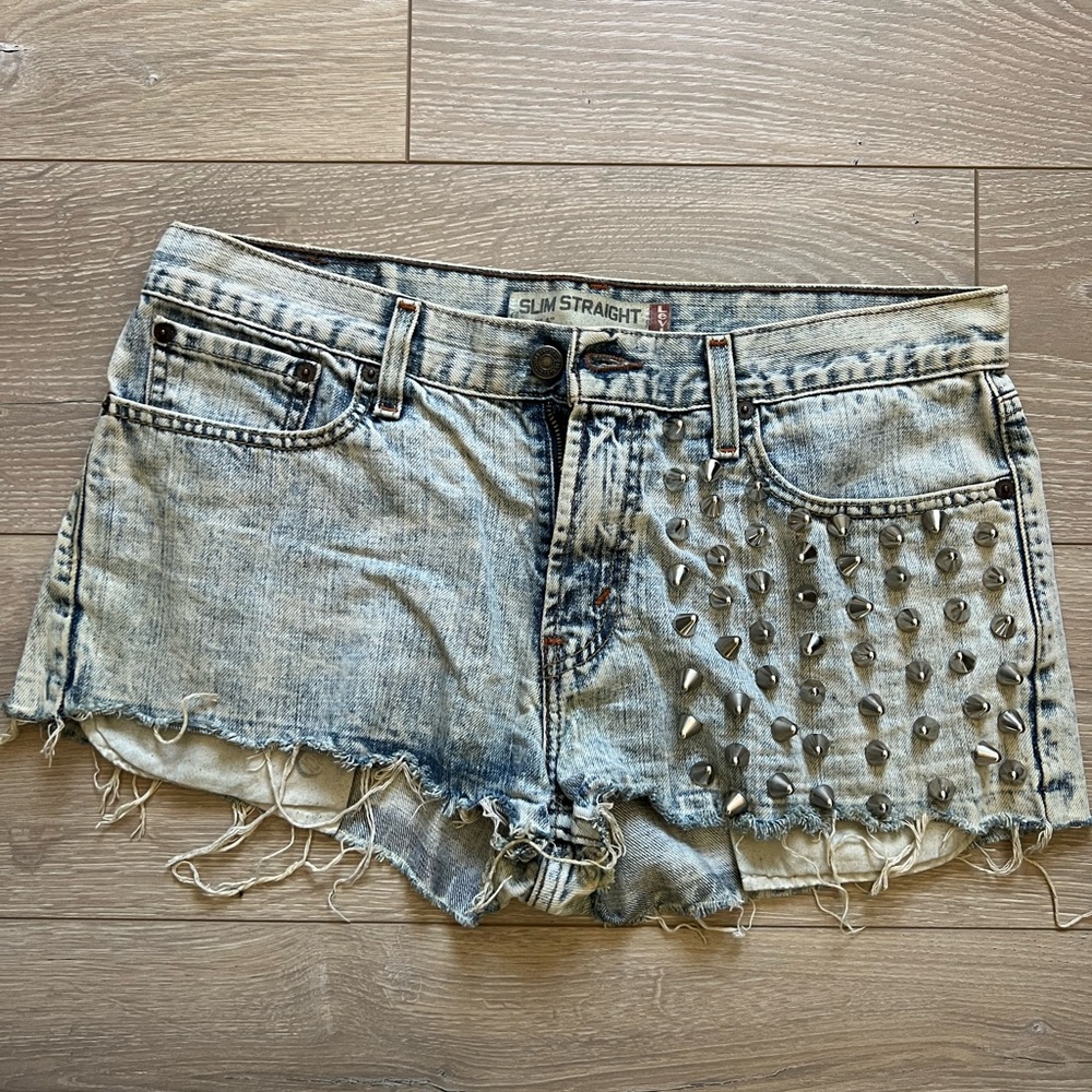 Levi’s Studded Denim Shorts